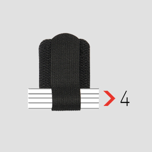LTC wall straps maximal vier Kabel